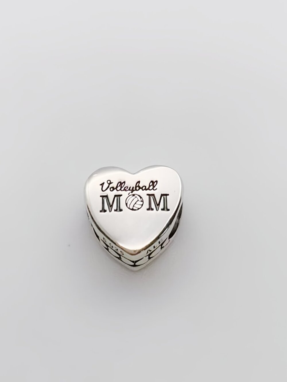 Pandora Volleyball Mom Heart Charm
